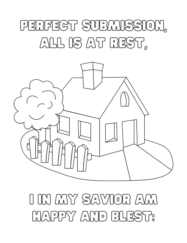 Blessed Assurance Coloring Pages