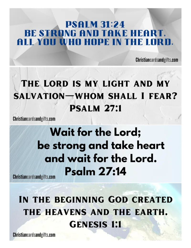 Printable Scripture Bookmarks