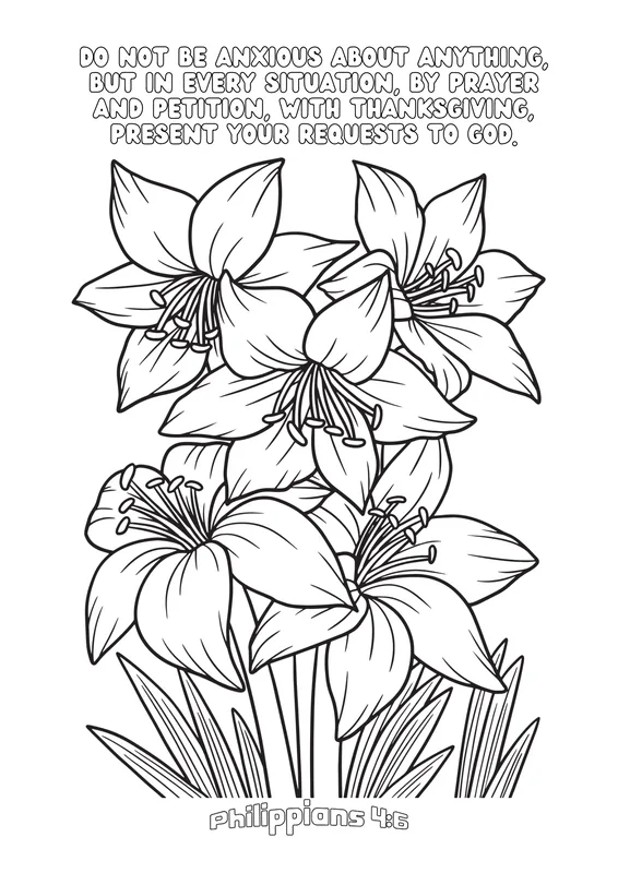 Scripture Coloring Sheet