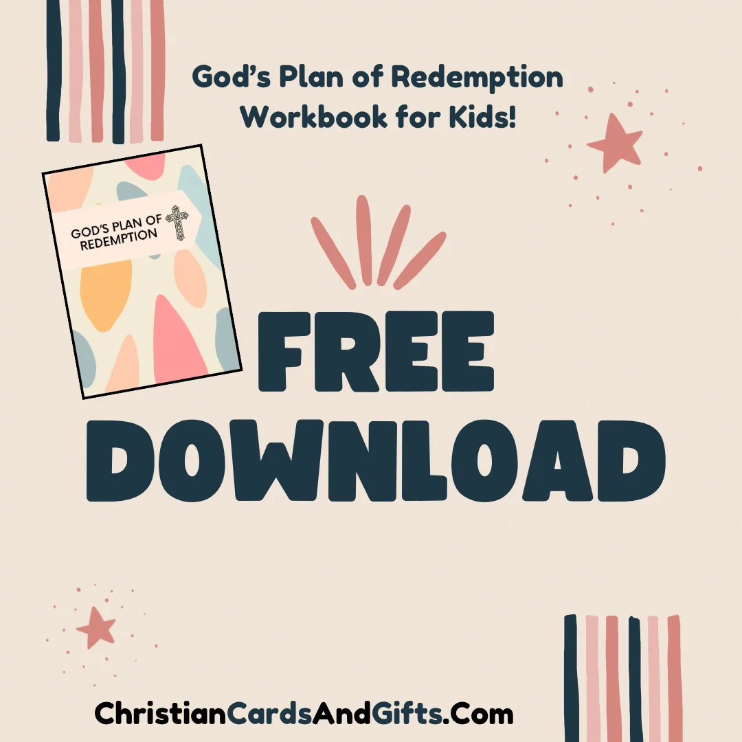God's Plan of Redemption Printable Workbook for Kids