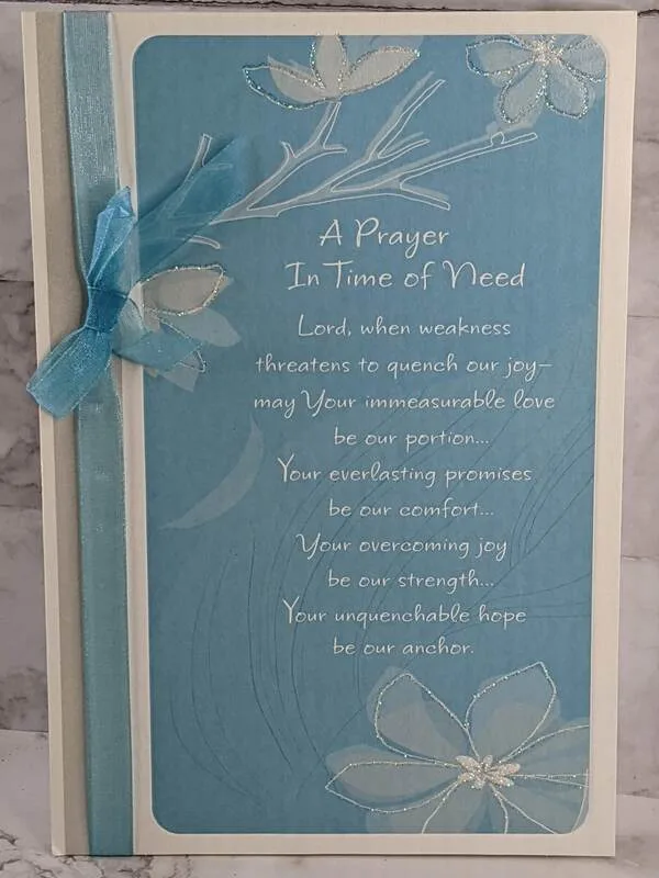 A Prayer in Time of Need Card