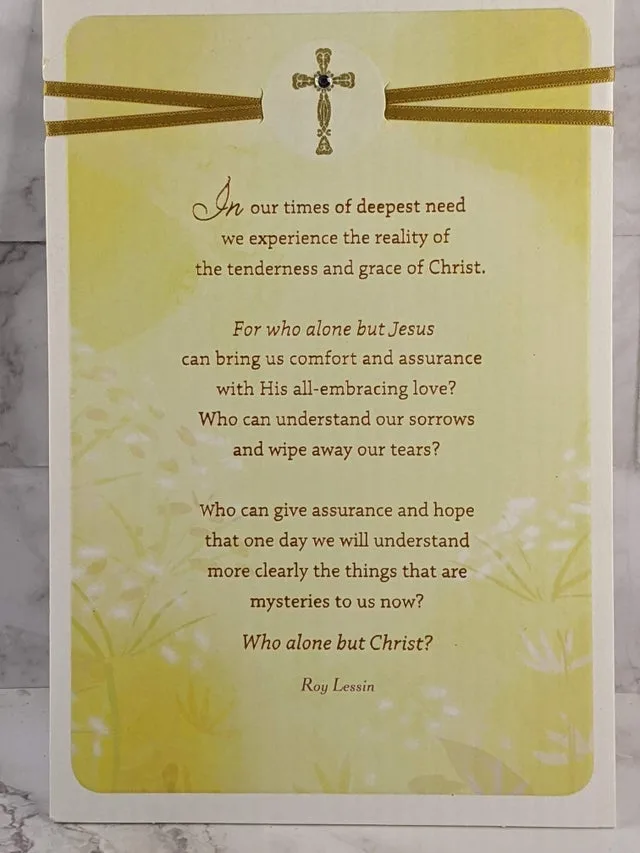 Shop the Christian Sympathy Greeting Cards Category