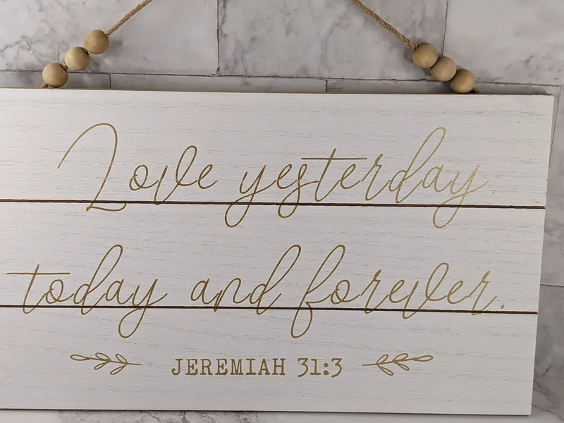 Everlasting Love Sign