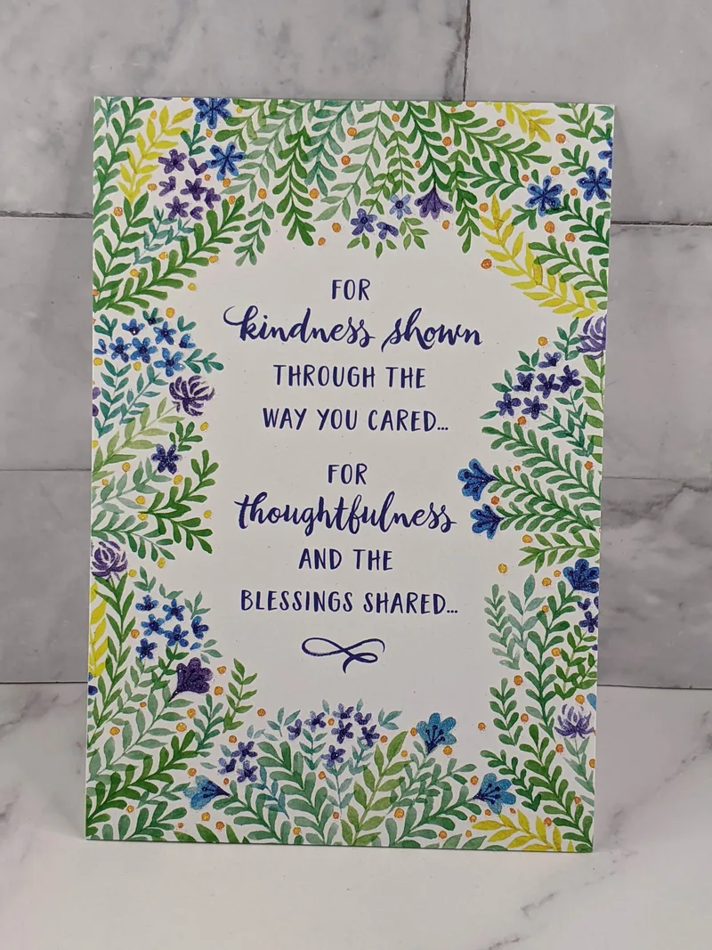 Blessings Shared Thank You Card