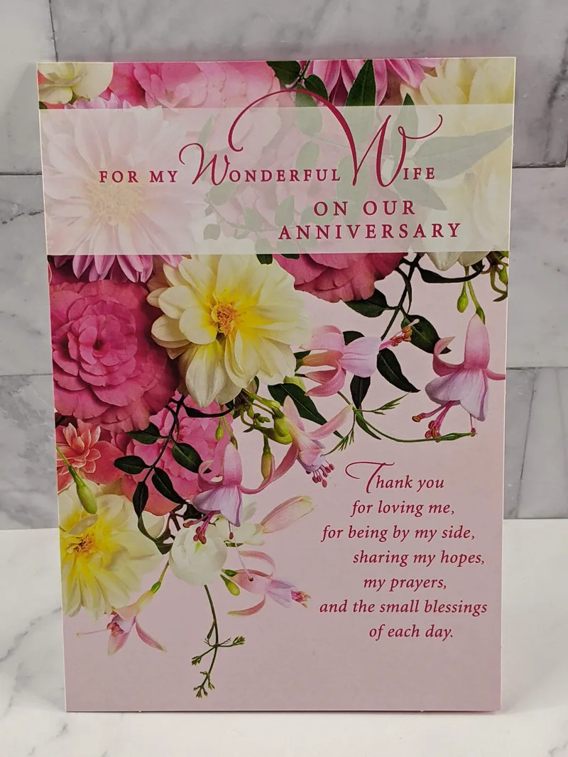 For Wife on Our Anniversary Card
