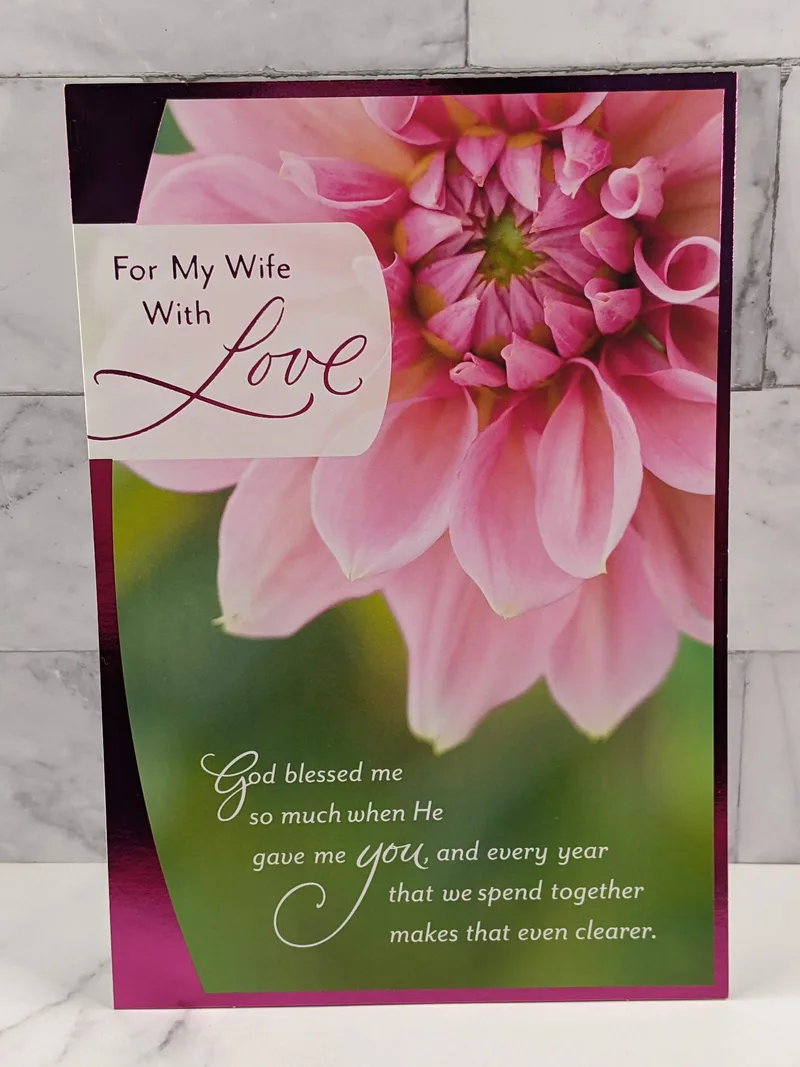 Anniversary Card for Wife with Love