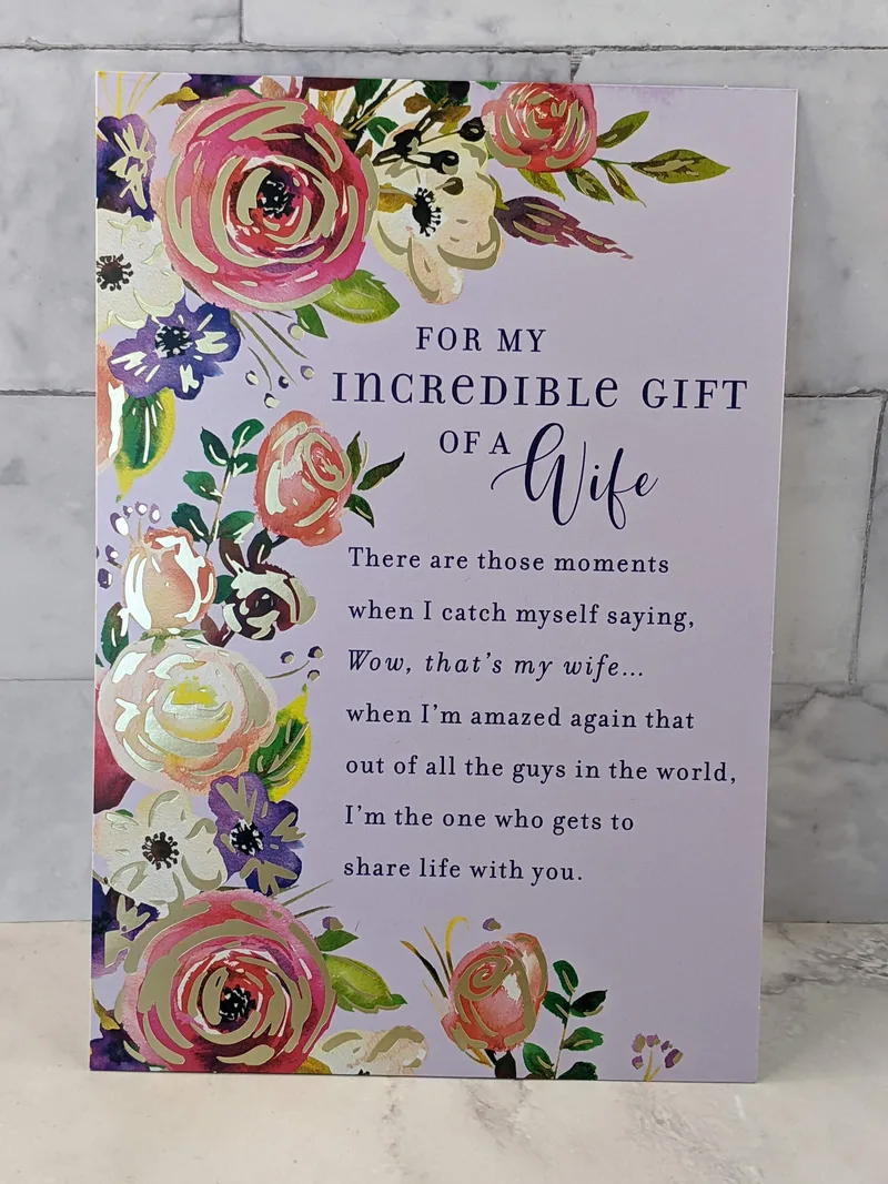 My Incredible Gift Valentine Card for Wife