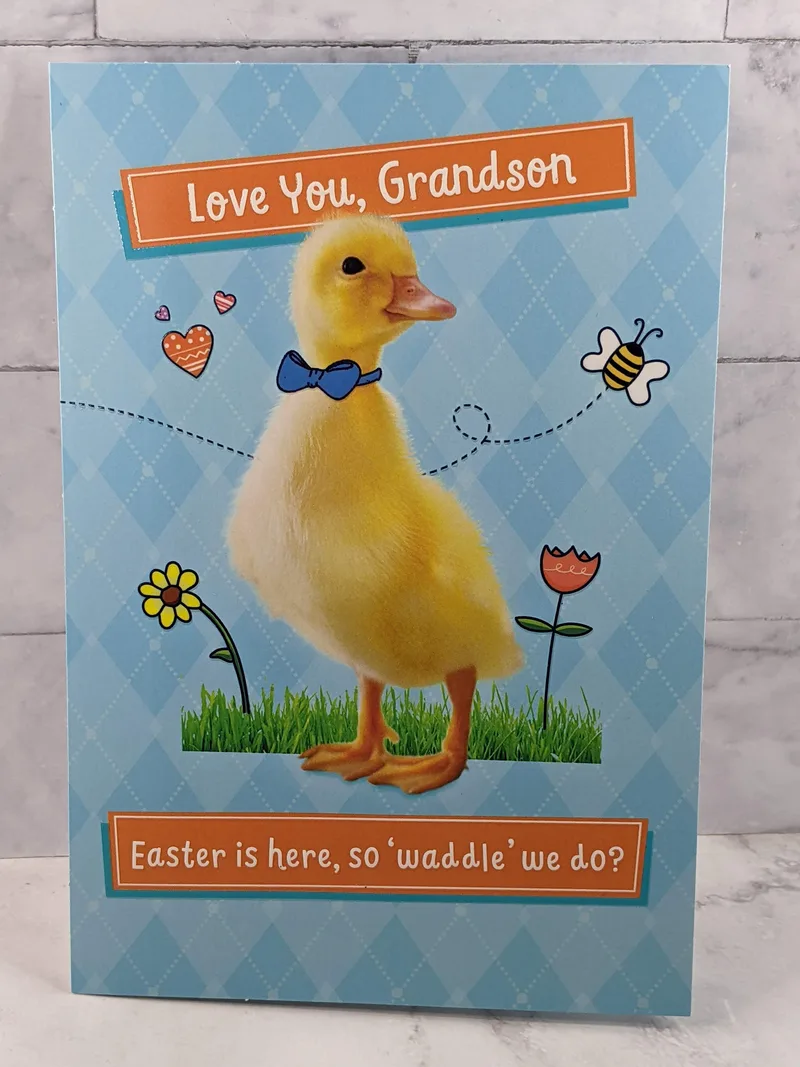 Love You Grandson Easter Card