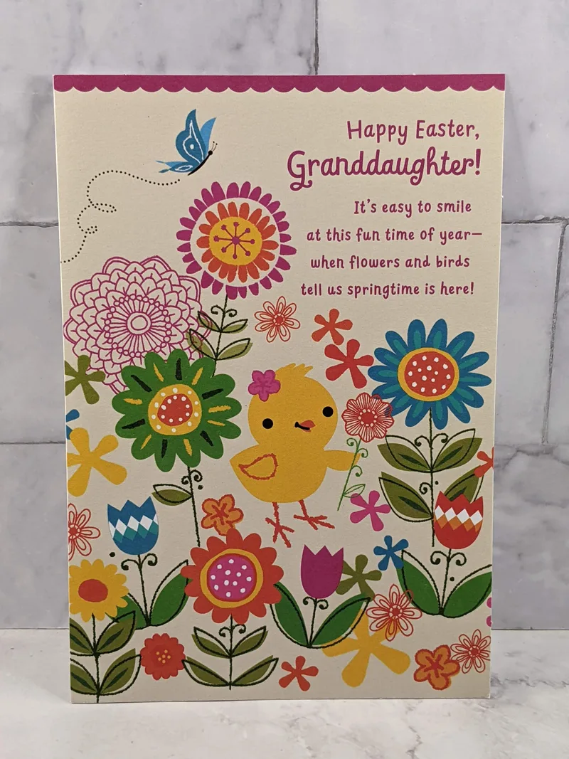 Happy Easter Card for Granddaughter