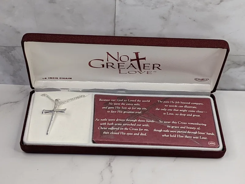 Nail Cross Necklace